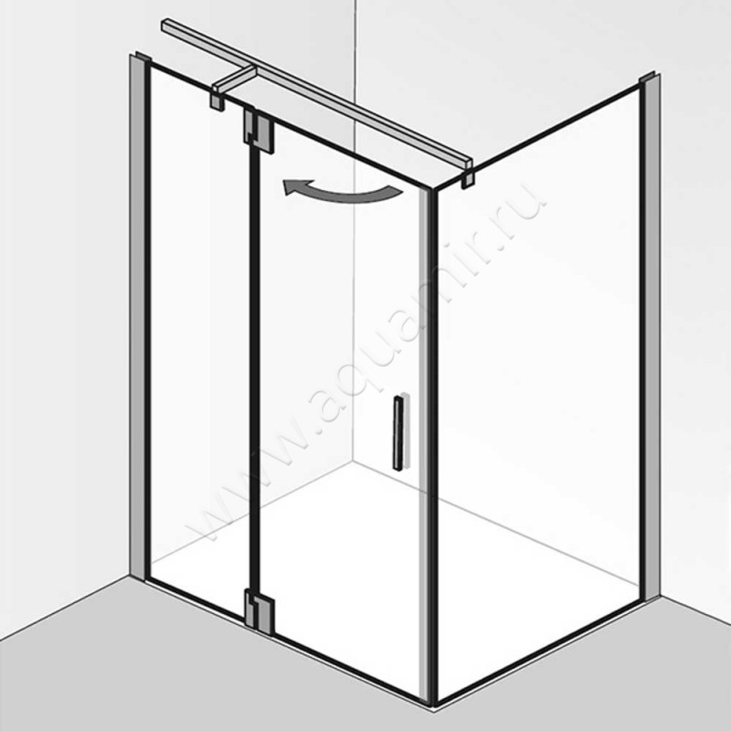 Душевая боковина HSK K2P 21901404150#Ed в интерьере