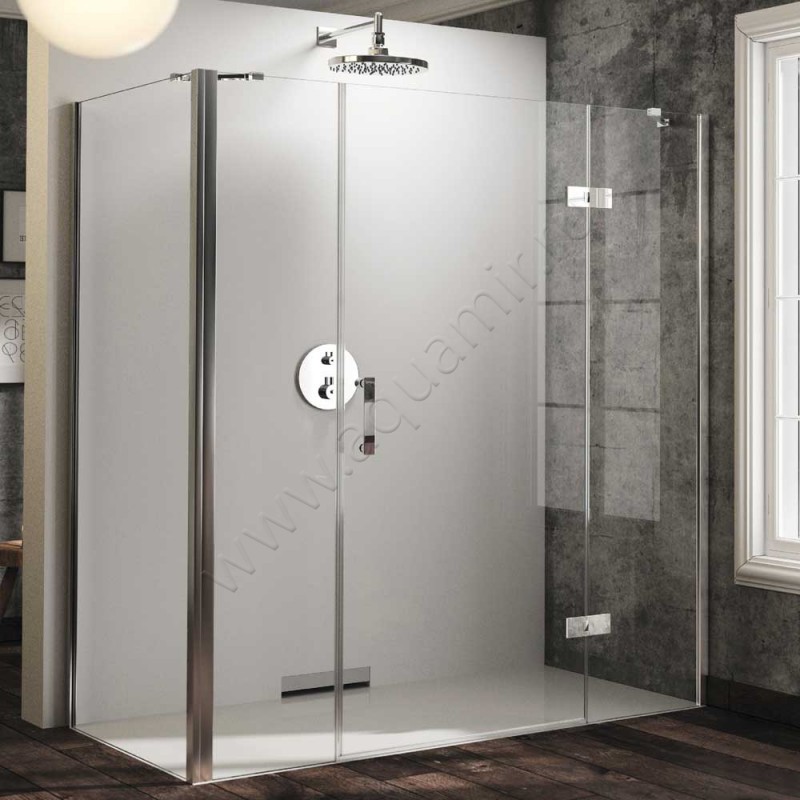 Душевая боковина для двери Huppe Solva pure ST5112092321 в интерьере