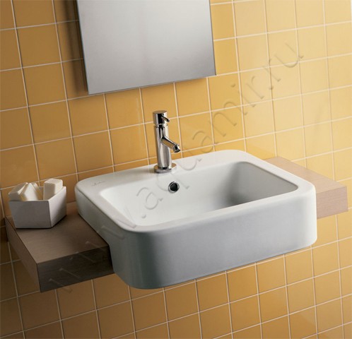 Раковина полувстраиваемая Hatria Happy Hour 48 см 00Y0M801 в интерьере