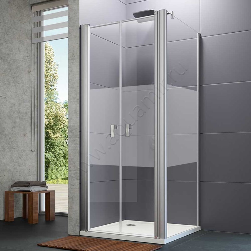 Душевая боковина для двери Huppe Design pure 8P1523092373 в интерьере