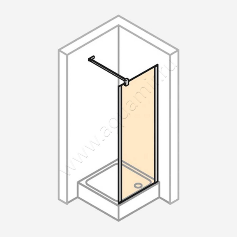 Душевая боковина Huppe Design pure 8P1522087373 в интерьере