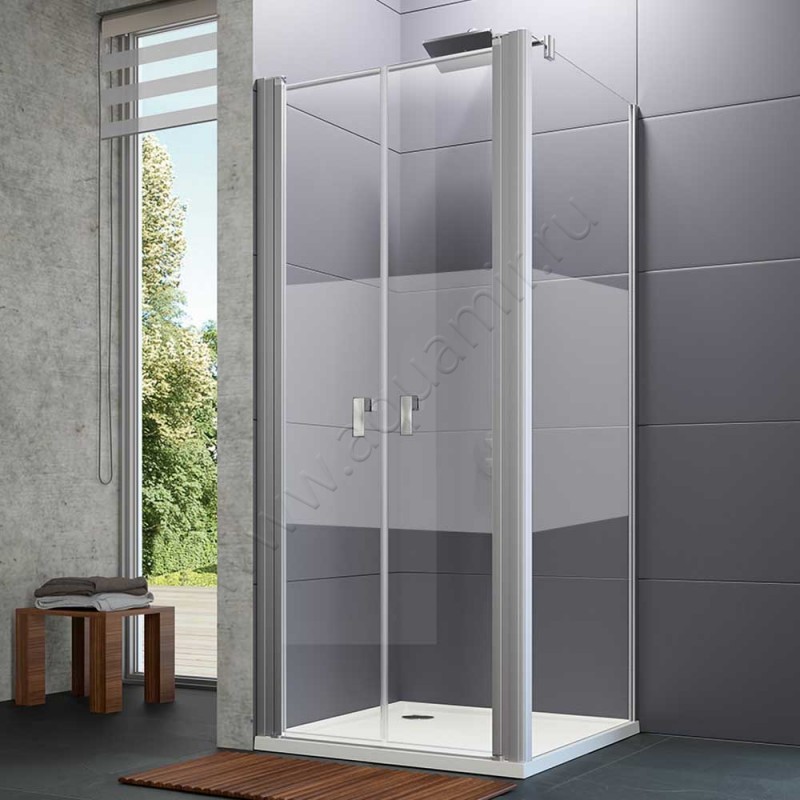 Душевая стенка для двери Huppe Design pure 8P1513087373 в интерьере