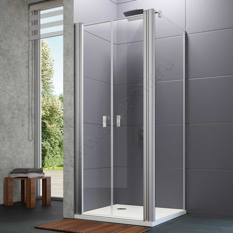 Душевая боковина для двери Huppe Design pure 8P1523092322 в интерьере