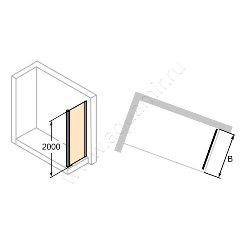 Душевая стенка Huppe Classics 2 C25405087322 в интерьере