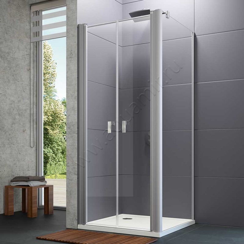 Душевая боковина для двери Huppe Design pure 8P1506087321 в интерьере