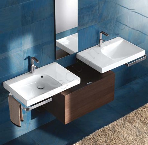 Раковина подвесная Hatria Grandangolo 75 см 00YXF901 в интерьере