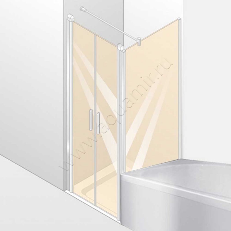 Душевая стенка для двери Huppe Design elegance 8E1507087322 в интерьере