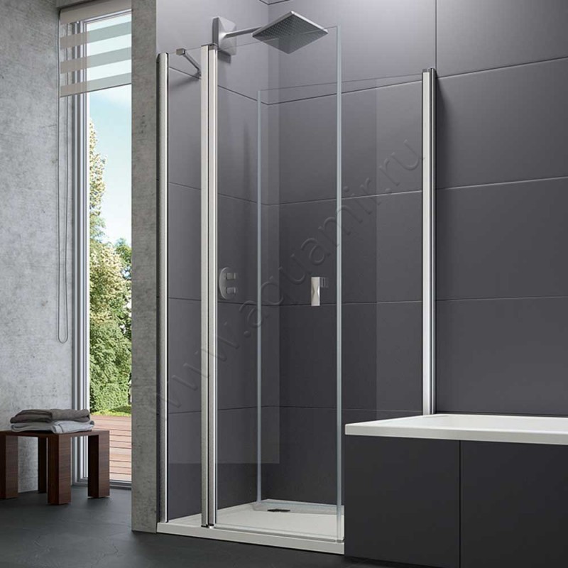 Душевая боковина Huppe Design pure 8P7704092322 в интерьере