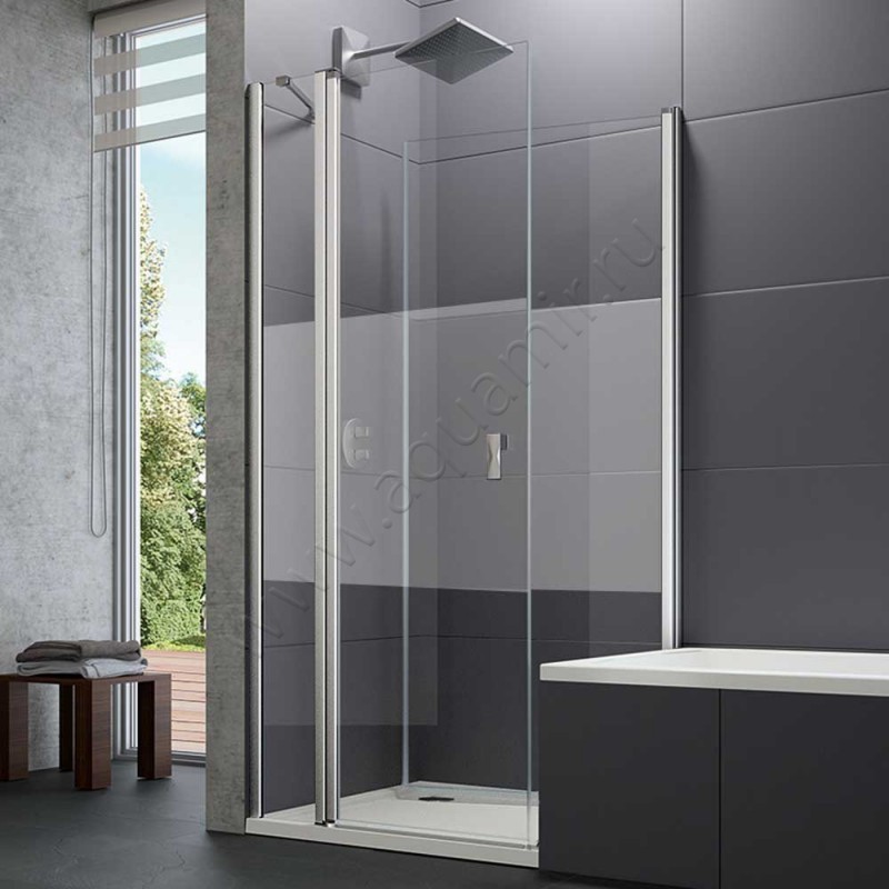 Душевая боковина Huppe Design pure 8P7708092373 в интерьере