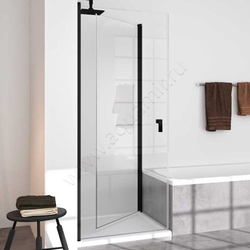 Душевая боковина для двери Huppe Design pure 8P7704123321 в интерьере