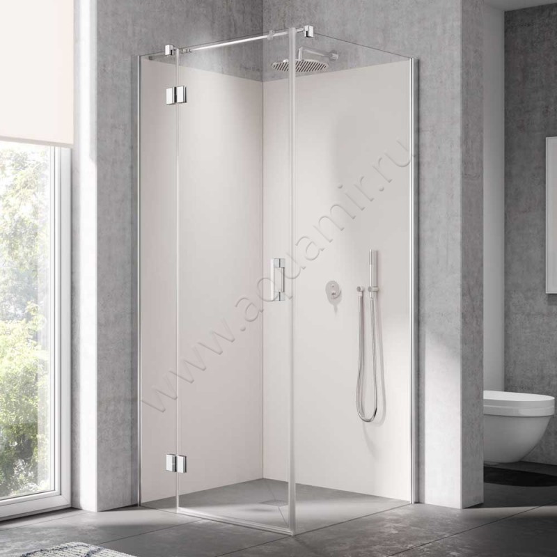 Душевая стенка Kermi Liga LITWP08020VAK в интерьере