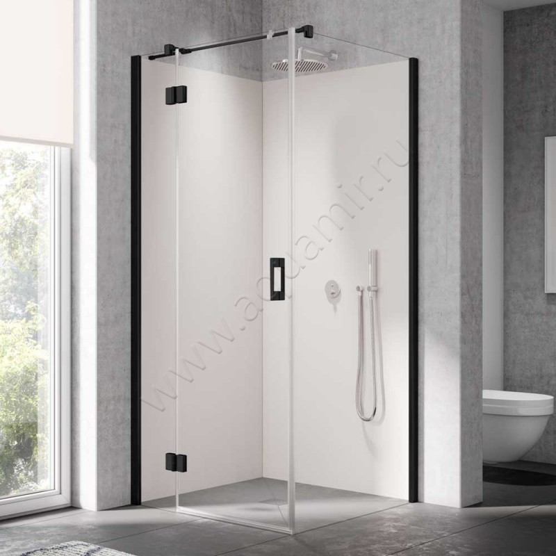 Душевая боковина для двери Kermi Liga LITWP093203PK в интерьере