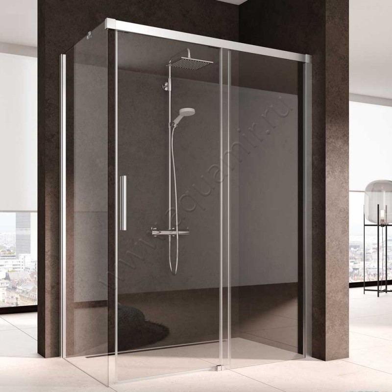 Душевая боковина Kermi Nica NITWL08020VPK в интерьере