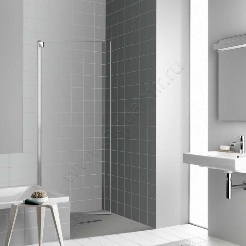 Душевая стенка для двери Kermi Raya RATBL08020VPK