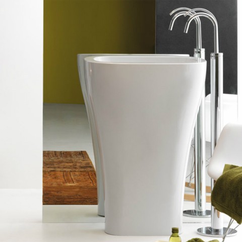 Раковина напольная без отверстий под смеситель Kerasan Aquatech 60 см 3742 01