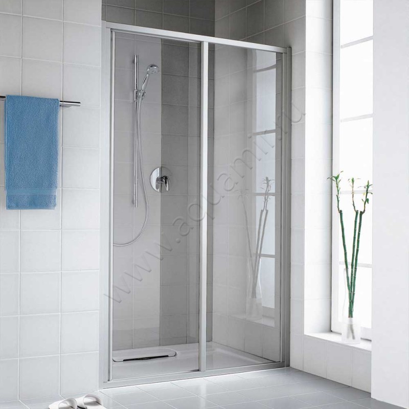 Раздвижная душевая дверь в нишу Kermi Ibiza 2000 в серебристом цвете I2ST2140201PK