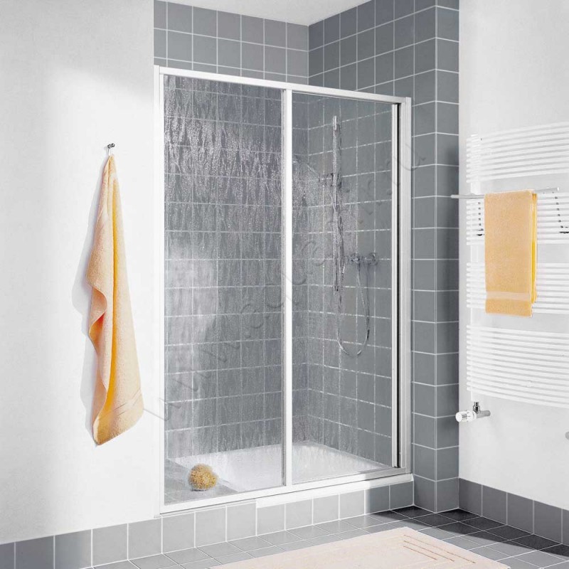 Раздвижная душевая дверь в нишу Kermi Nova 2000 в серебристом цвете N2ST21401811K