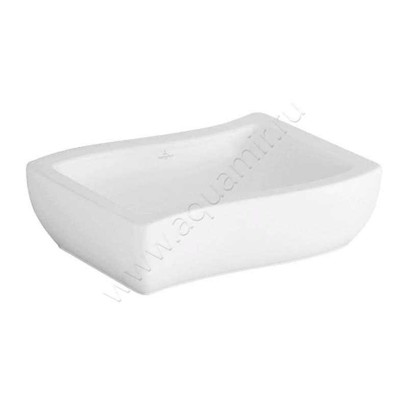 Раковина-чаша накладная Villeroy & Boch Loop & Friends 60 см, фарфор, белый глянец/white alpin 5190 61 01