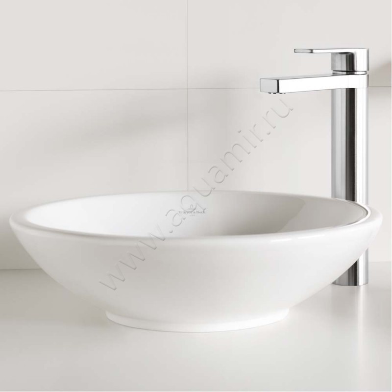 Раковина-чаша накладная Villeroy & Boch Loop & Friends 38 см, фарфор, белый глянец/white alpin 51480001