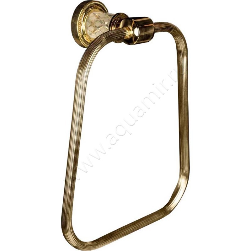 Полотенцедержатель Boheme Murano Cristal 20,5 см., золото 10905-CRST-G