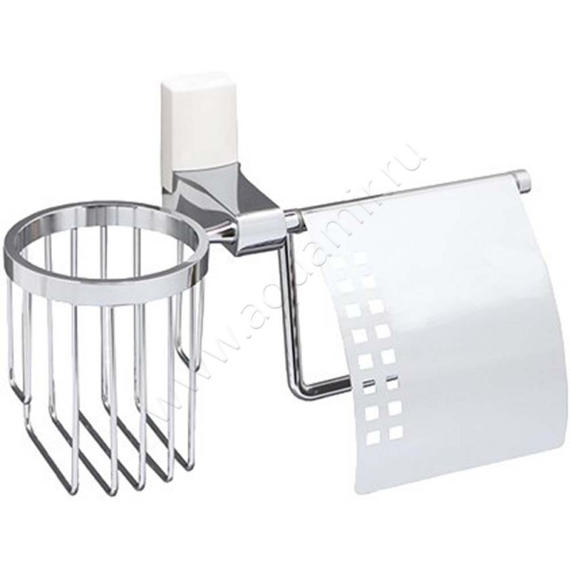 Держатель туалетной бумаги Wasserkraft Leine White K-5059W