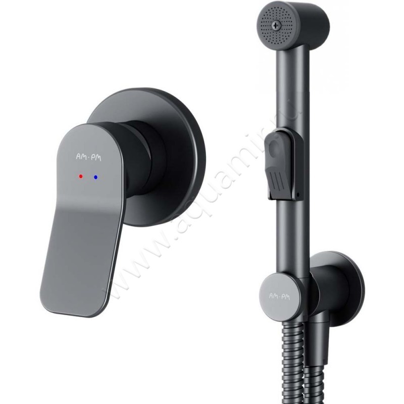 Гигиенический душ AM.PM X-Joy со смесителем, черный F40H85A22