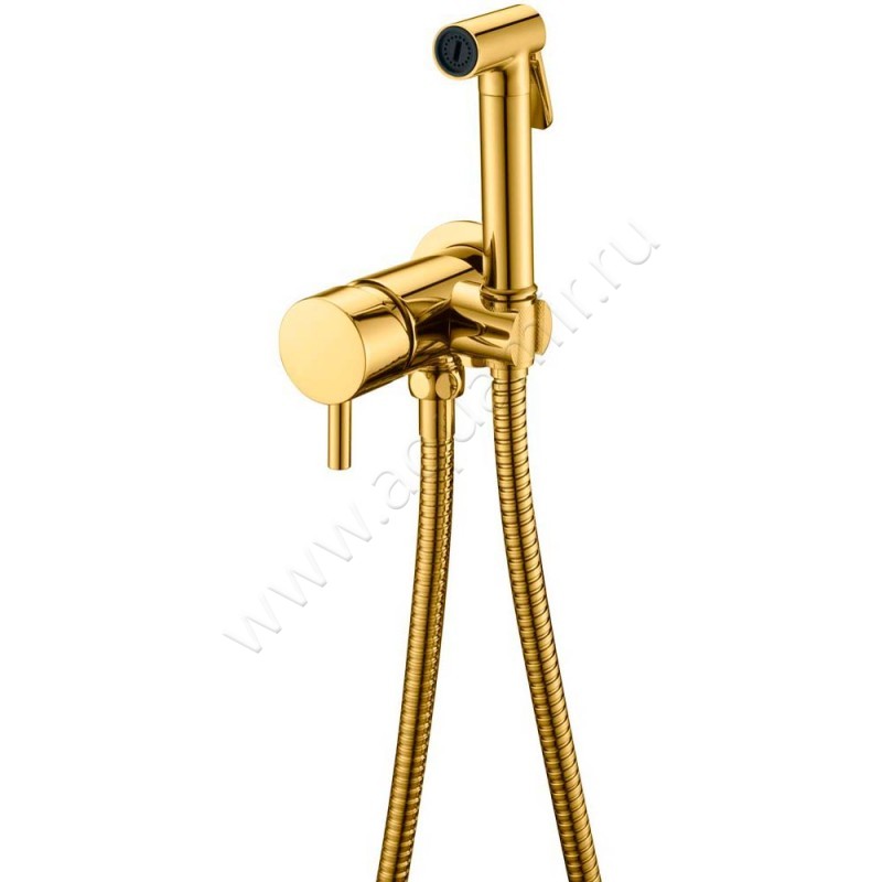 Гигиенический душ Boheme Uno со смесителем, золото 467-G