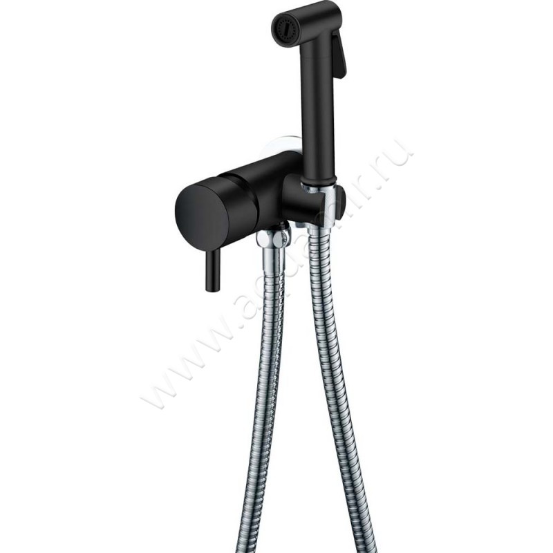 Гигиенический душ Boheme Uno со смесителем, хром/черный 467-BCR
