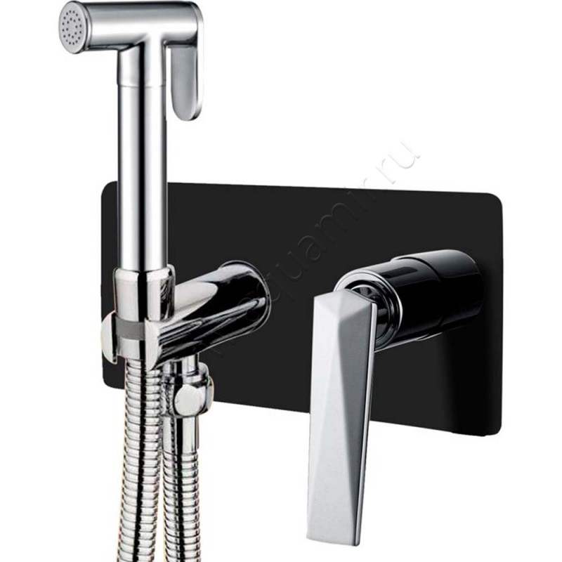 Гигиенический душ Boheme Venturo со смесителем, черный/хром 377-B