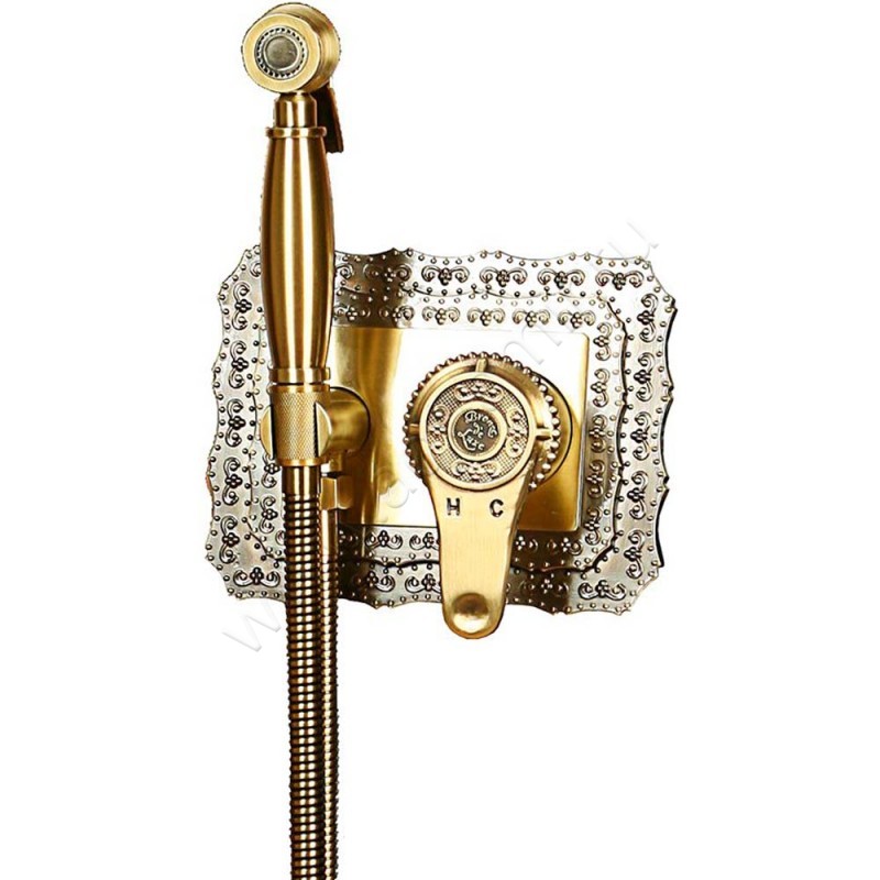 Гигиенический душ Bronze de Luxe со смесителем, бронза 10136