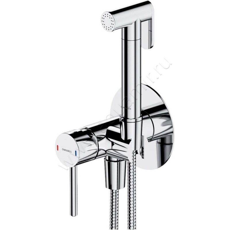 Гигиенический душ Omnires Y со смесителем, хром SYSYBI2CR
