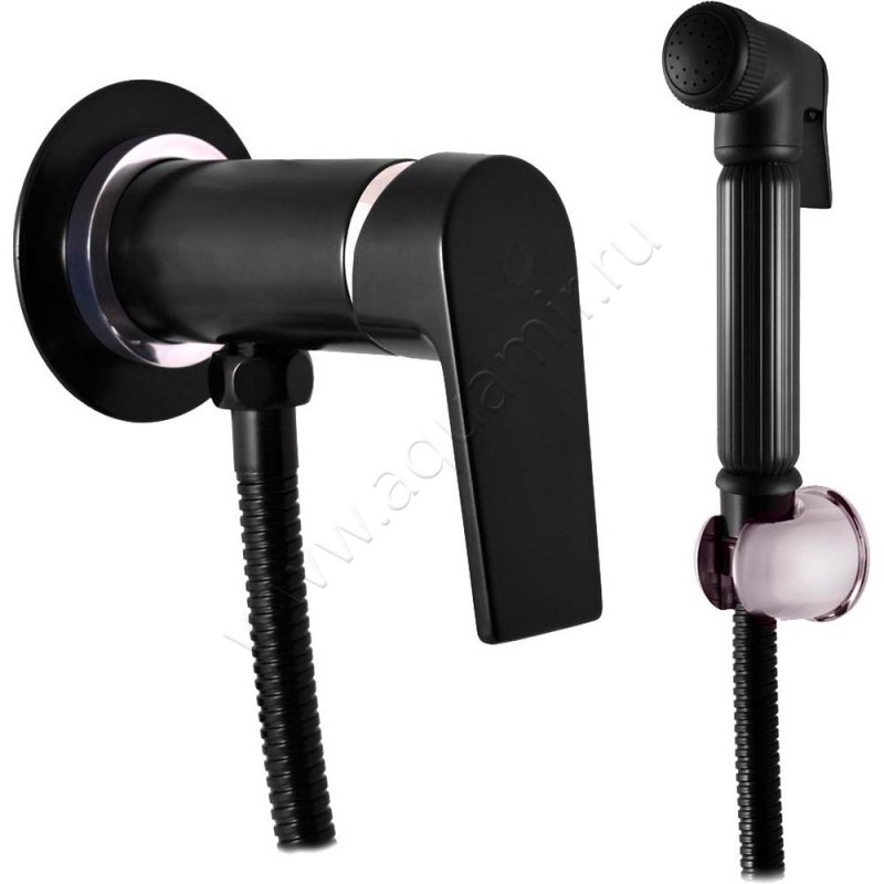 Гигиенический душ Rav Slezak Colorado со смесителем, черный/хром CO147-1CMATC
