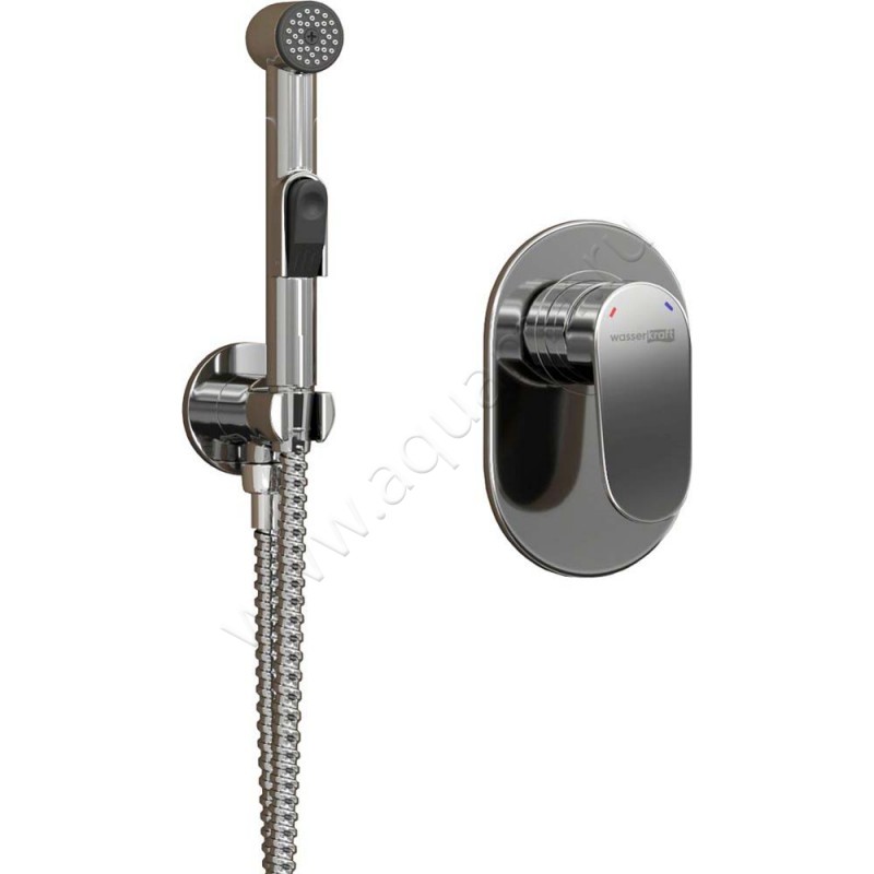 Гигиенический душ Wasserkraft со смесителем, хром A11056