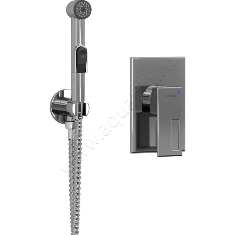 Гигиенический душ Wasserkraft со смесителем, хром A01556