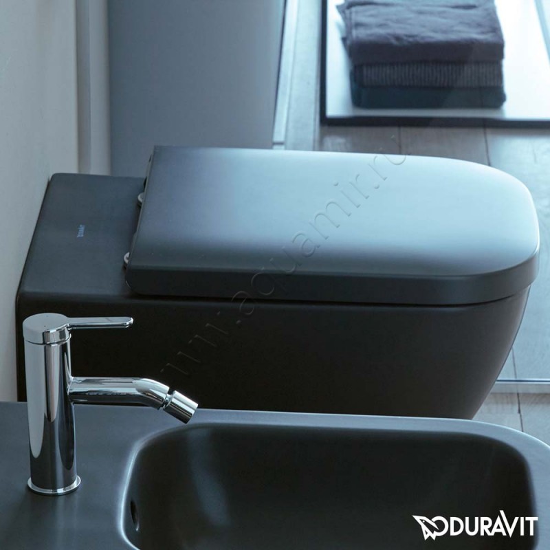 Крышка-сиденье Duravit Happy D.2 с микролифтом, антрацит 0064591300