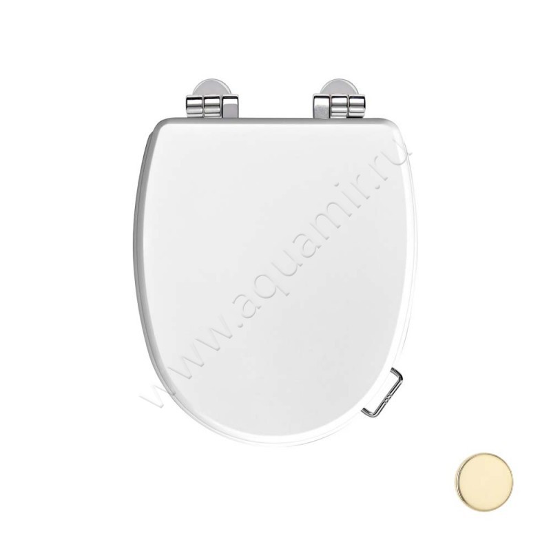 Крышка-сиденье Devon & Devon Rose 41 x 36,5 см, белый полуматовая/pure white 2IBSEPWROOT