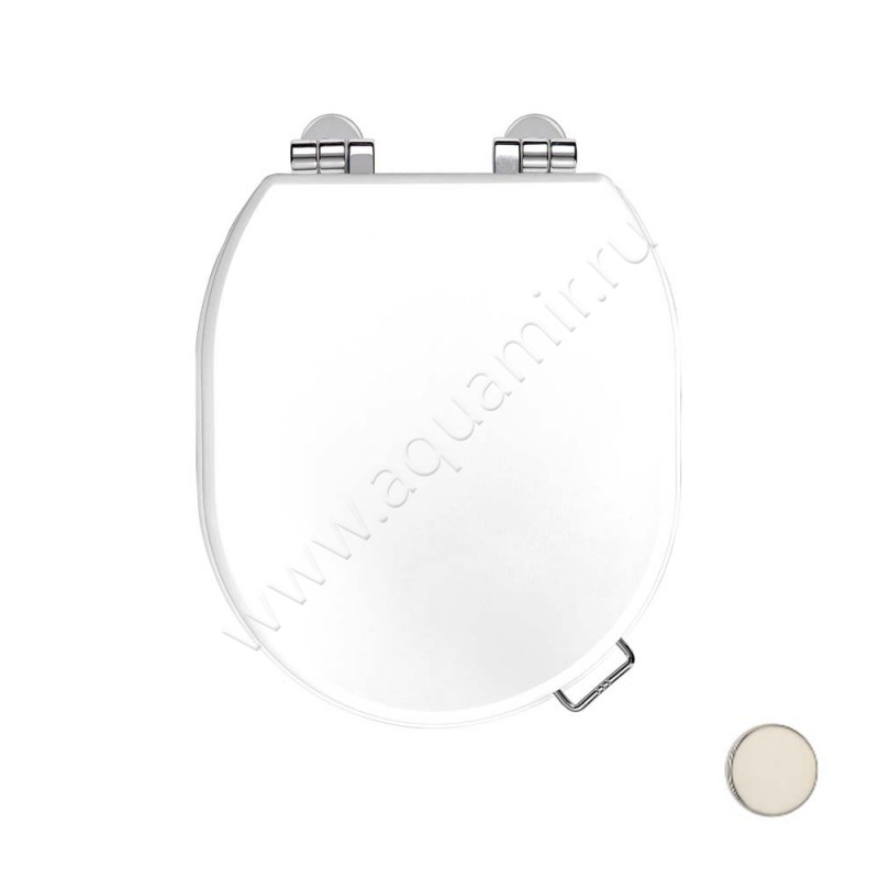 Крышка-сиденье Devon & Devon Classica 42 x 38 см, белый матовый, микролифт 3IBSEBIAWCLANK