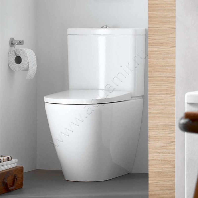 Унитаз напольный Duravit D-NEO 65 см, белый, с покрытием wondergliss 20020900001