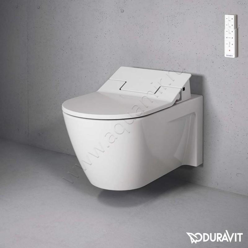 Унитаз подвесной с функцией биде Duravit STARCK 2 62 см, безободковый, белый 25335900001