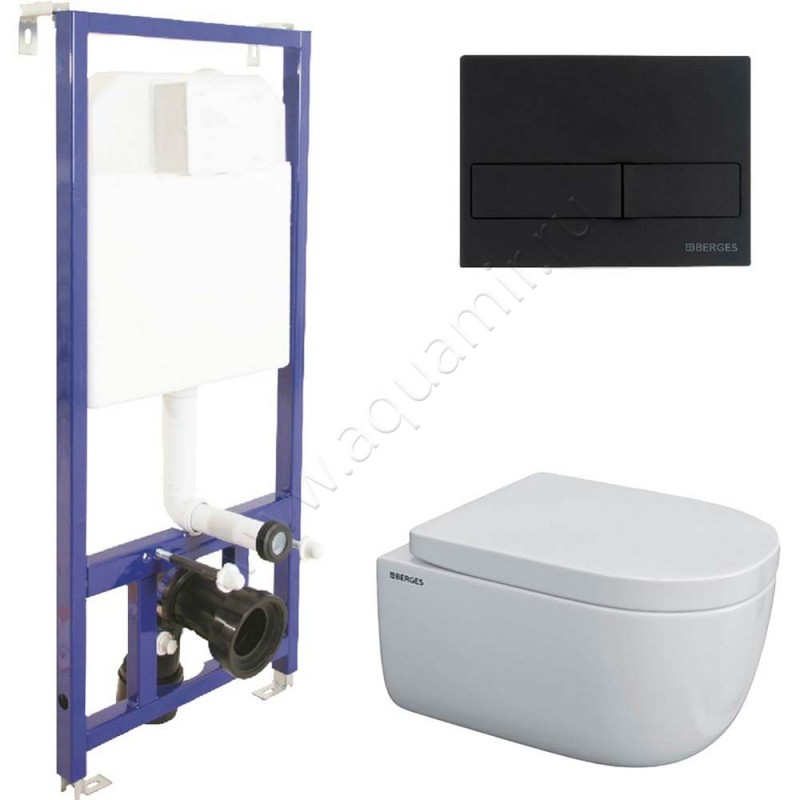Комплект унитаза с инсталляцией Berges Wasserhaus Novum 043232