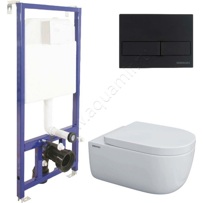 Комплект унитаза с инсталляцией Berges Wasserhaus Novum 043234