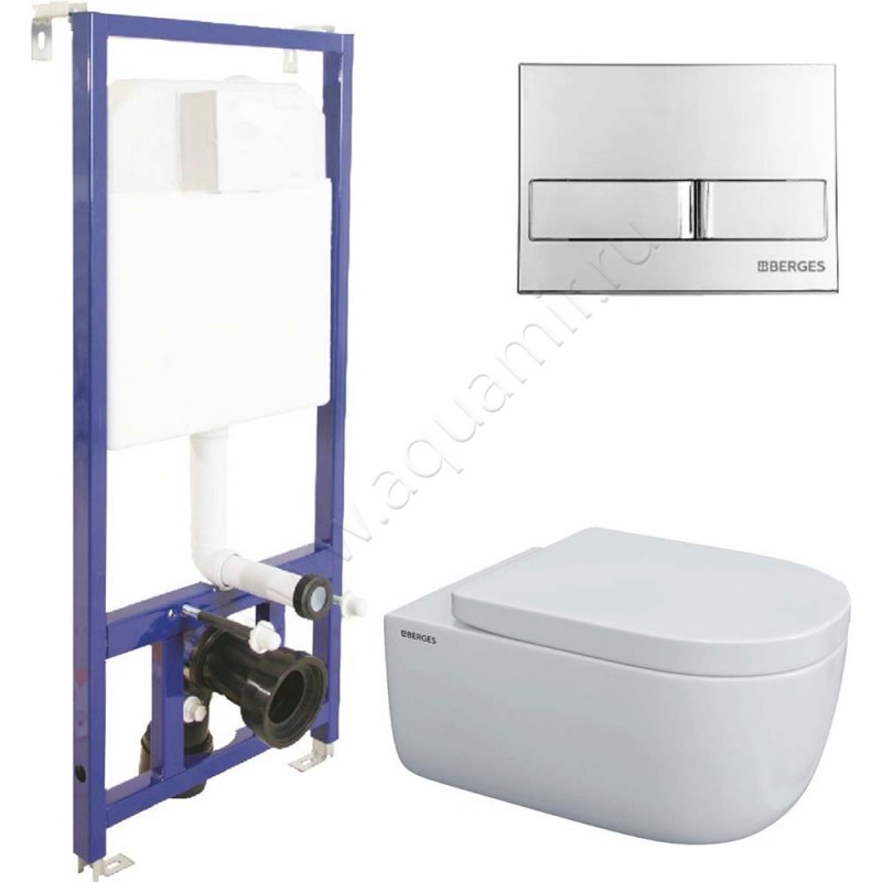 Комплект унитаза с инсталляцией Berges Wasserhaus Novum 043233