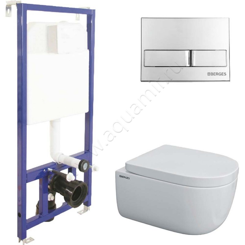 Комплект унитаза с инсталляцией Berges Wasserhaus Novum 043231