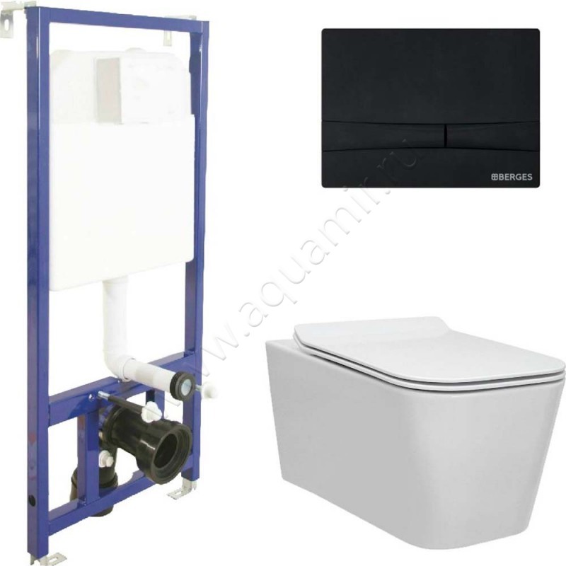 Комплект унитаза с инсталляцией Berges Wasserhaus Novum 043224