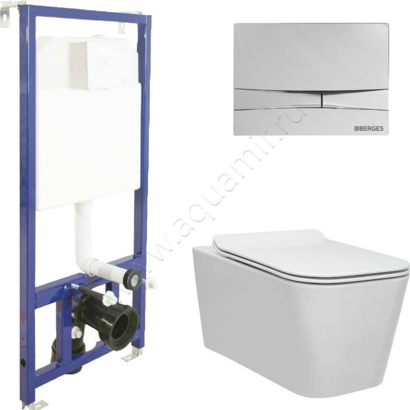Комплект унитаза с инсталляцией Berges Wasserhaus Novum 043223