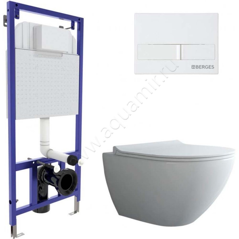 Комплект унитаза с инсталляцией Berges Wasserhaus Novum 043271
