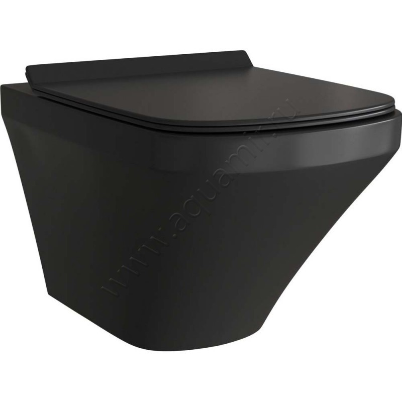 Унитаз подвесной Grossman с крышкой микролифт, 54 см, безободковый GR4440BMS