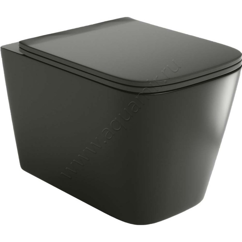 Унитаз подвесной Grossman с крышкой микролифт, 52 см, безободковый GR4441BMS