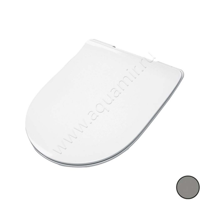 Крышка-сиденье ArtCeram FILE 2.0 с микролифтом, серый FLA014 15