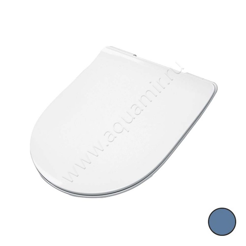 Крышка-сиденье ArtCeram FILE 2.0 с микролифтом, синий FLA014 38